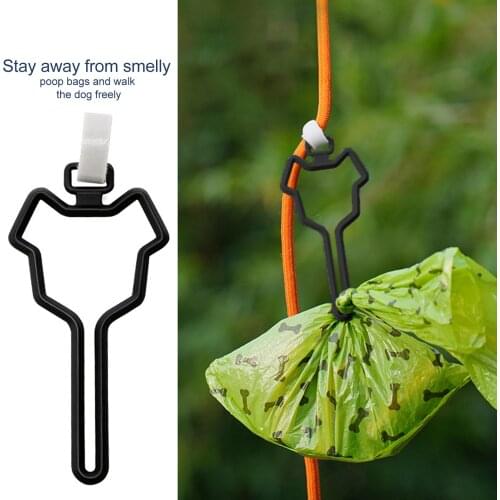 5PCS/Set Lazy Artifact Hands-free Clip Dog Poop Dispenser Pet Garbage Holder Pet Product