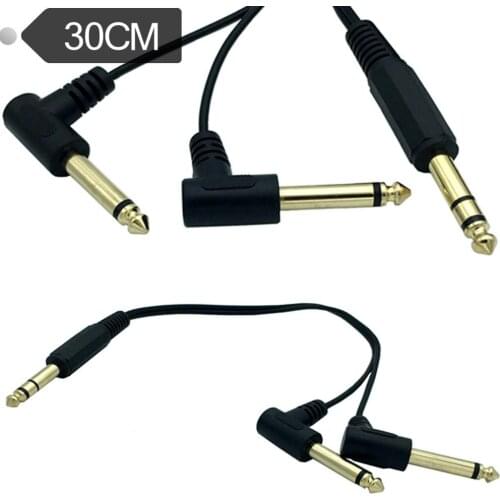 6.35 Big Three Core To Double Big Two Core 1 Minute 2 Audio Line 6.3SP-2*6.3MONO Mixer Line 0.3m