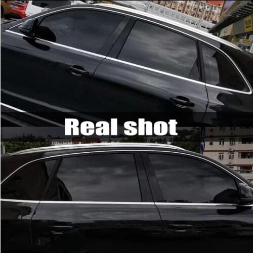 75cm x 3m Dark Black 5% VLT Car Rear Window Solar Protection Tints Sunroof Foil Film Home Glass Window Tints