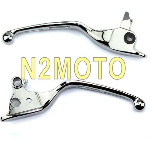 Motorcycles 3 Slot Brake Clutch Lever Wide Blade Ergonomic Levers for Harley-Davidson Touring 2008-2013 Chrome