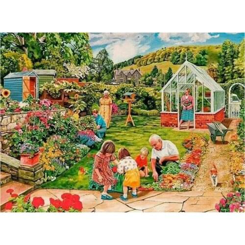 Garden flower Diamond Painting Picture of Rhinestones handmade Diamond Embroidery Beadwork gift Cross Stitch 5D Home Decor