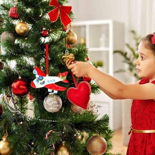 Creative Christmas Ornament Resin Decorations Doctor Helicopter Snowman Family Member Xmas Tree Hanging Pendants