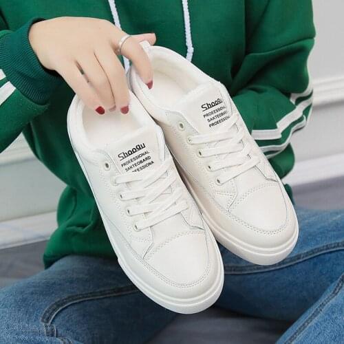 Winter Women Flat Sneakers Breathable Lace up Canvas Vulcanize Shoes Woman tenis feminino Chaussure Femme Platform Shoes U20-13