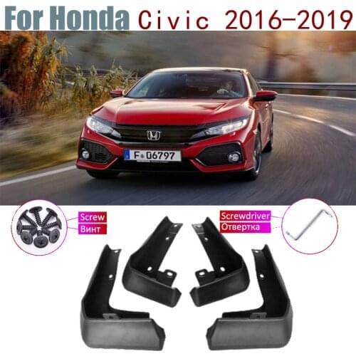 Fender Mud Flaps Guard Mudguard Splash Flap Accessories Car Mudflap For Honda Civic 10th Gen FC FC1 FC2 FC5 2019-2016