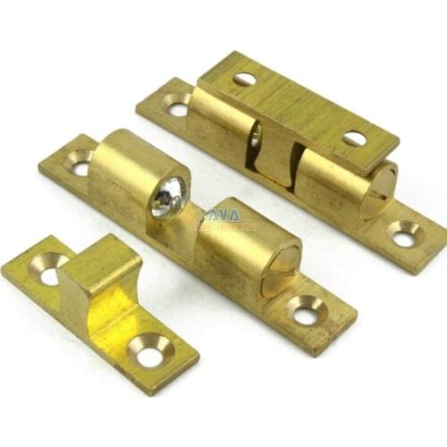10 Set 67mm Brass Cabinet Door Catch Furniture Closer