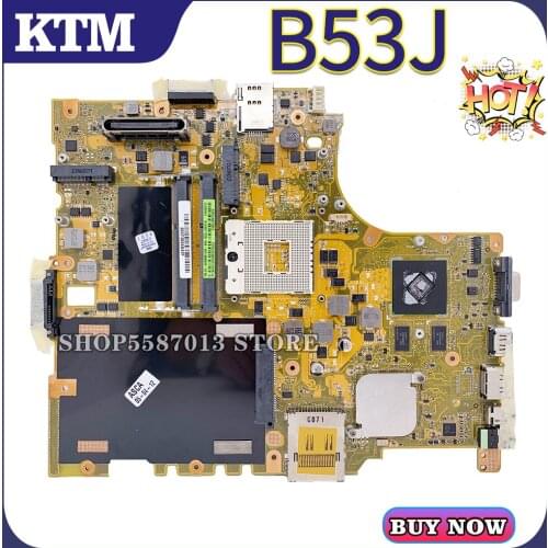 KEFU Motherboards B53J Laptop motherboard for ASUS B53 original mainboard HM55