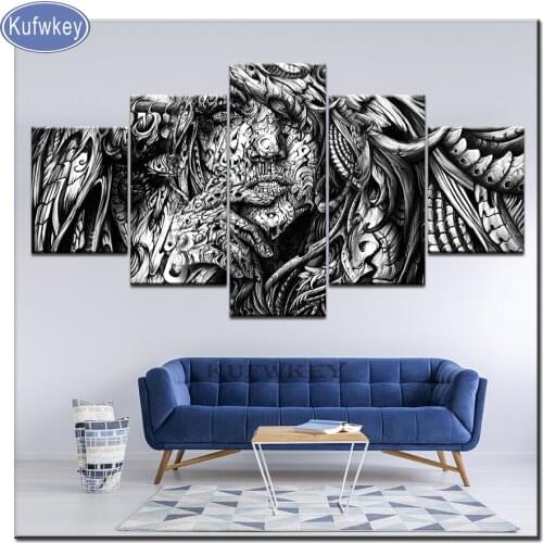 Multi-picture abstract woman rhinestone embroidery wall decor mosaic diamond art full square/round drill 5d diy diamond painting