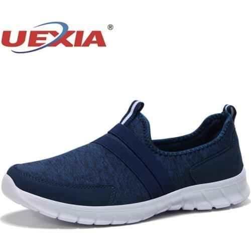 UEXIA Summer Unisex Couple Sneakers Men Casual Shoes Air Mesh Shoes For Mens Loafers Fashion Sneakers Mens Trainers Size 36-47