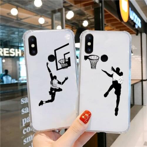 Playing basketball Hot Off Phone Case Transparent For Xiaomi CC 9 11 MAX3 Mix3 MIX2 6X 8 5x 10S 11 10 X SE lite Pro Soft Clear