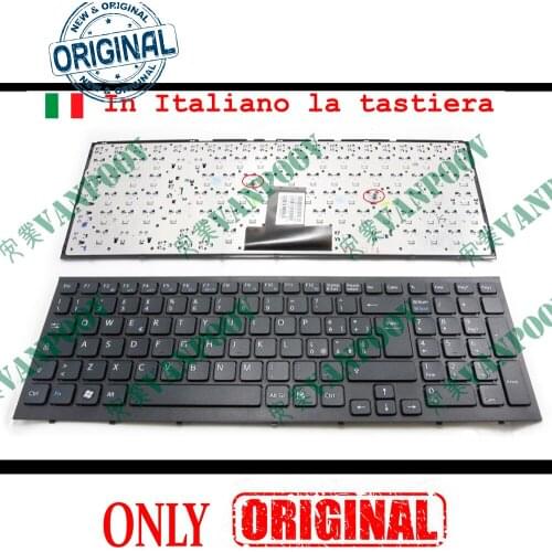New IT Laptop keyboard for Sony Vaio VPC-EB VPC EB EB11 EB12 EB15 Black with Frame Italian - V111678A 148793051 1-487930-51