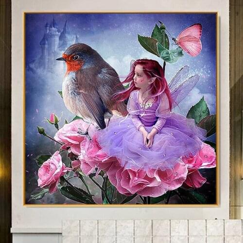 New 5D Diamond Painting Mosaic Animals Bird Butterfly Full Square Diamond Embroidery Needlework by Numbers Cross Stitch Kit Gift