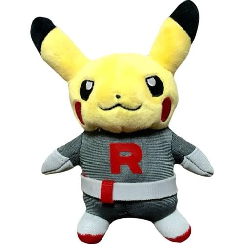 Pokemon Cartoon Pikachu Cosplay Plush Toy Dolls 14cm Cute Kid Birthday Gift