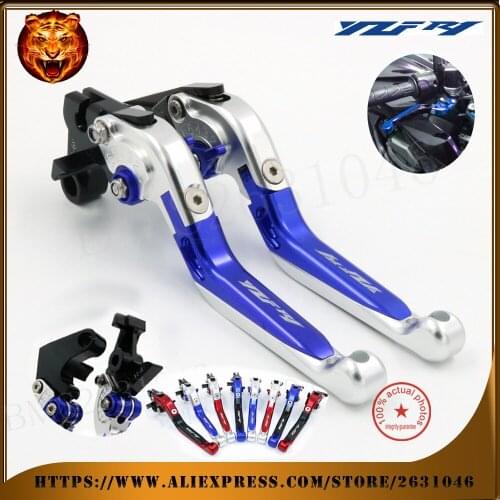 For YAMAHA YZF YZFR1 YZF-R1 1999 2000 2001 Motorcycle Adjustable Folding Extendable Brake Clutch Lever FREE SHIPPING LOGO BLUE