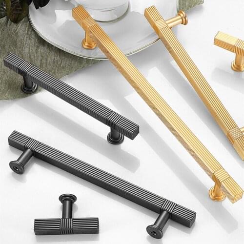 Door Pull Nordic Furniture Drawer Wardrobe Handle Instagram Gold Black Kitchen Cupboard Grey Gold Square T Bar Cabinet Knob