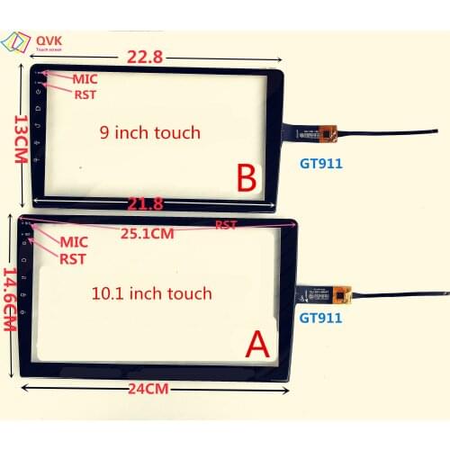 9 Inch touch screen for Asottu KI301 car radio stereo dvd gps touch screen panel repair replacement parts