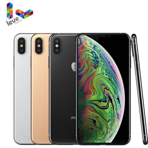 Apple iPhone XS Max Mobile Phone 6.5inch A12 Bionic 4GB RAM 64GB/256GB ROM Hexa Core 12MP NFC 4G LTE Original iOS Cellphone