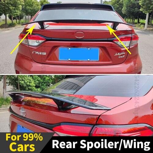 Universal Splitter Diffuser Body Kit Roof Rear Spoiler Wing Trunk Spoiler Air Deflector Boot Lip For Hyundai Honda Kia Audi BMW