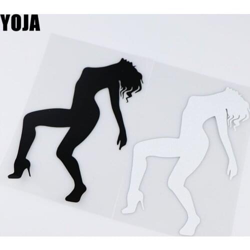 YOJA 9.9X16.8CM Dancing Sexy Girl Car Sticker Fashion Decoration Vinyl Decal ZT4-0155