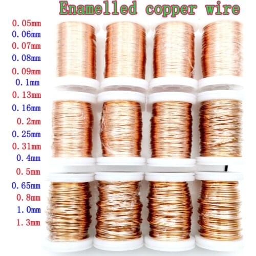 0.1mm 0.2mm 0.3mm 0.4mm 0.5mm 0.6mm 0.7mm 0.8mm 0.9mmCopper Wire Polyurethane Enameled Wire Qa-1-155