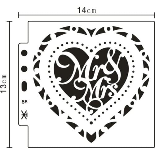 13x14cm Wedding Tree Scrapbook Stencils Spray Plastic Mold Shield DIY Cake Hollow Embellishment Printing Lace Ruler Valentine