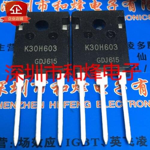 5PCS K30H603 IKW30N60H3 TO-247 600V 30A 100% New&original