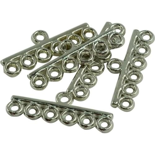 50Pcs Tibetan Silver End Bar Connectors Charms DIY Crafts Jewelry Findings