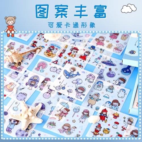 8packs/LOT spring garden party series Creative decoration DIY adhesive stationery sticker