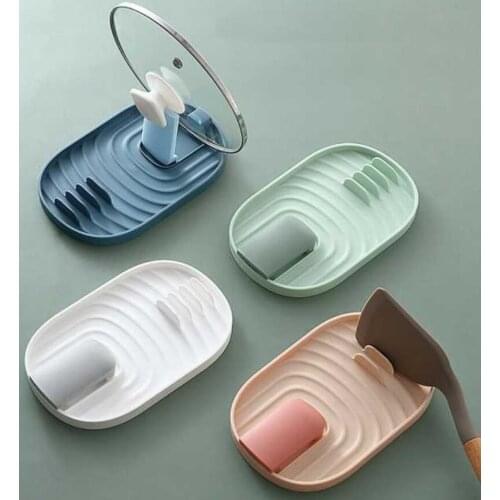 Spoon Holder Kitchen Cooking Tools Kitchen Spoon Rest Utensil Spatula Holder Heat Resistant Storage Shelves Kitchen Accessories