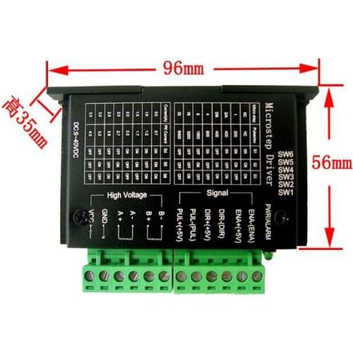 1pcs TB6600 42/57/86 Stepper Motor Driver 32 Subdivision 4A 40VDC CNC