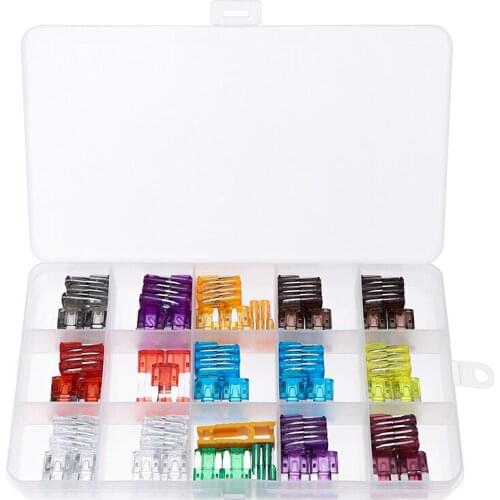 Electrapick 150pcs Car Blade Fuse 2A -40A for Auto Car Fuses Mini Car Fuses Set with 1Pc Fuse Puller