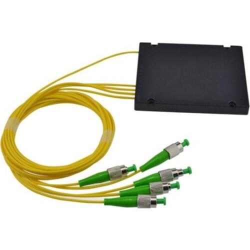 FTTH SC/APC 1*4 PLC ABS type Optical splitter fiber optic terminal box with single mode SC/APC Connector