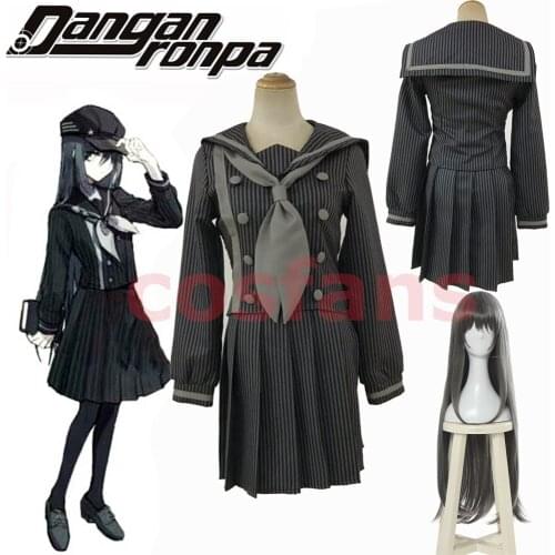 Hot Danganronpa V3: Killing Harmony Saihara shuichi super detective Female uniform sailor Dress halloween Outift Custom any size