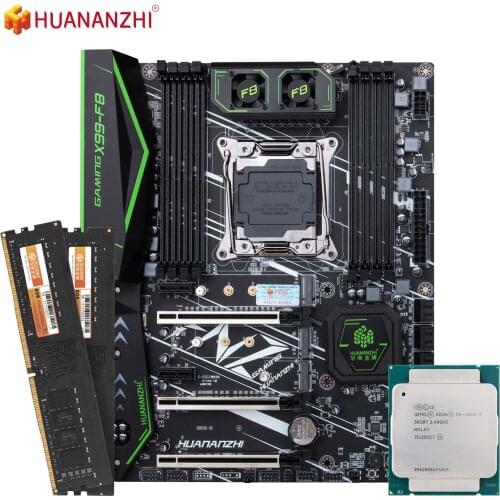 HUANANZHI X99 F8 Motherboard with Intel XEON E5 2620 V3 with 2*8G DDR4 NON-ECC Memory Combo Kit Set NVME SATA USB 3.0