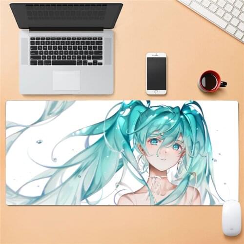 Kawaii pink beautiful girl heart cartoon mouse pad office non-slip creative table mat mouse pad anime mouse pad mouse pad keyboa
