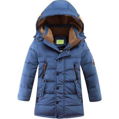 Kids Winter Jacket 2019 Big Boy Clothes Children Winter Duck Down Jacket Padded Coat for boy Warm Thickening Outerwear