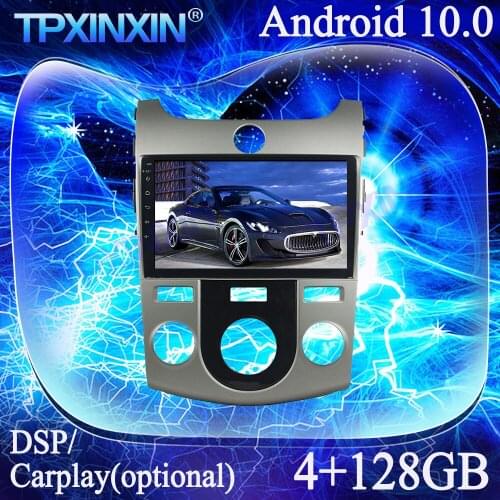 4+128G Carplay Android 10.0 PX6 IPS For Kia Forte Cerato 2008-2012 Multimedia Player Tape Recorder GPS Navi Auto Radio Head Unit