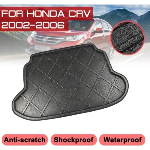 Floor Mats Car Rear Trunk Boot Mat Waterproof Carpet Anti Mud Tray Cargo Liner For Honda CRV 2002 2003 2004 2005 2006