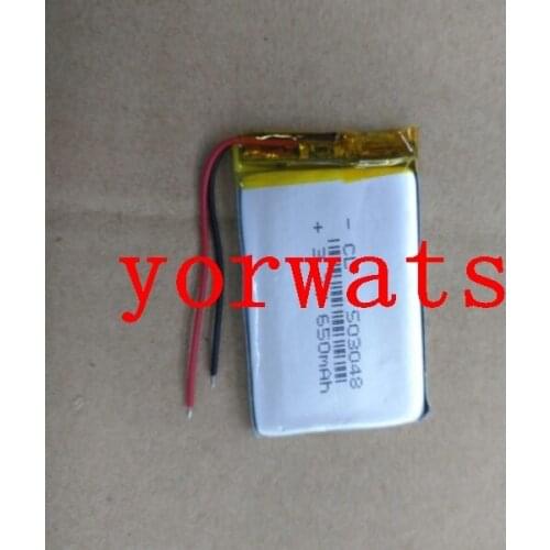 New Hot A Rechargeable Li-ion Cell 3.7V polymer lithium battery 503048 053048 650mah Large Capacity Batteries For GPS Flat