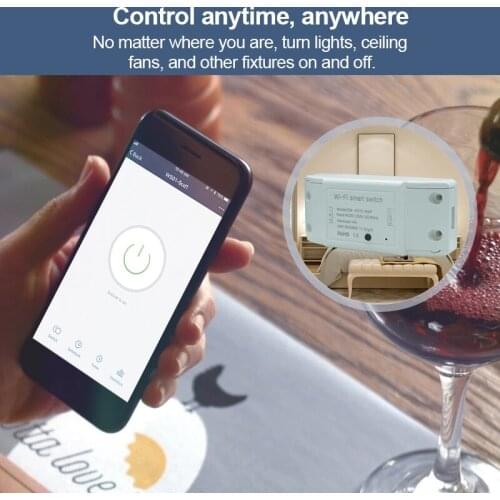 New Tuya Wireless Switch WiFi Smart On-Off Device Smart life APP Remote Control DIY Smart Home Work With Alexa Google Home