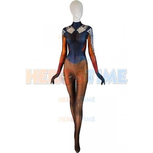 New Mercy Cosplay Costume Dva Plugsuit Adults Kids D.Va Superhero Halloween Bodysuit Zentai Second Skin Suit