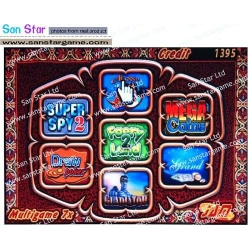 Multi game PCB 7X with 60-95 Percentage for Casino Game Machine Slot Game Machine PCB Casino Game Pcb