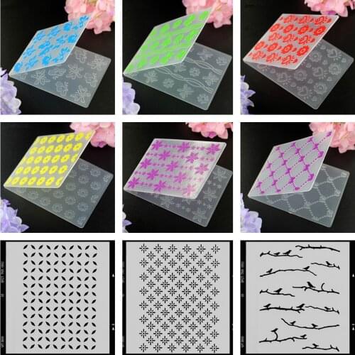 YLEF010 butterfly Plastic Embossing Folder For Scrapbook Stencils DIY Album Cards Making Decoration Craft Template Mold 7.5*10cm