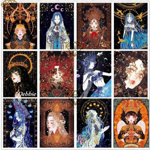 Full Diamond Painting 5D Color Queen Diamond Inlaid Girl Princess Diamond Embroidery Cross Stitch Kit Home Decoration Art Gift