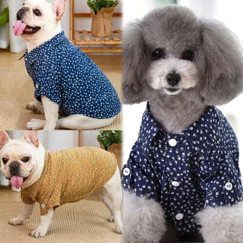 French Bulldog Clothes Summer Poodle Schnauzer Pug Dog Shirt Dropshipping Pet Products Dog Costumes Frenchies Dog Clothing