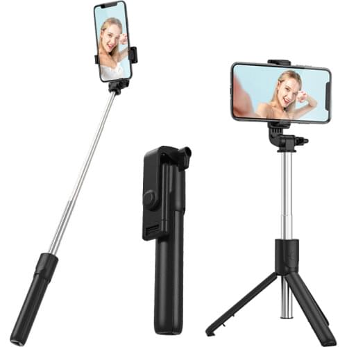 3 In 1 Selfie Stick Tripod With Remote Wireless Bluetooth Stabilizer Foldable Universal Shutter Remote Control for iOS Android