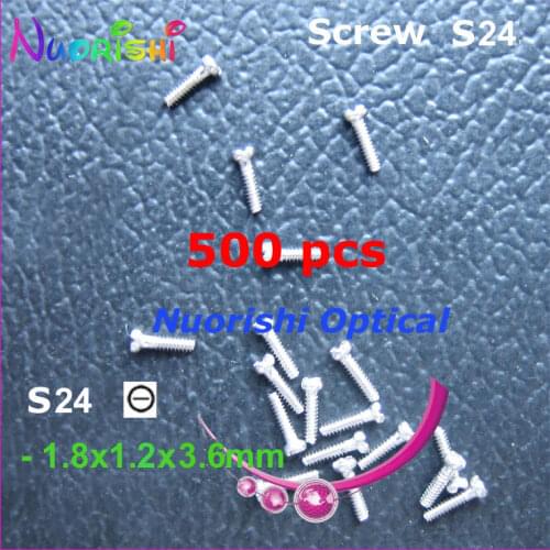 S24 1.8X1.2X3.6mm 500pcs Sunglasses Eyewear Eyegalss Glasses Repairing Mini Screws Head in - or + Type Free Shipping