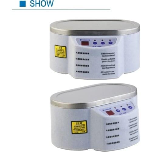 Mini Ultrasonic Cleaner SS-968 600ML Intelligent Control 30W 50W For Phone Motherboard Jewelry Glasses Ultrasound Bath Cleaning