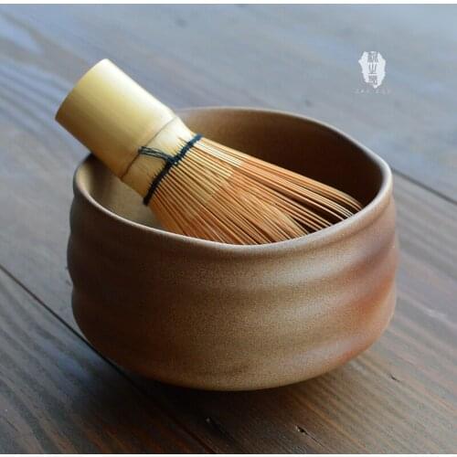 Japanese tea bowl ceramic retro handmade rough pottery wipe tea bowls tea set fine powder tea maker cup tool