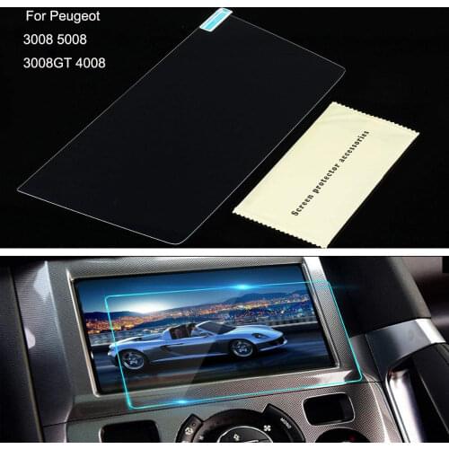 8 Inch Screen Protector For Peugeot 3008 5008 3008GT 4008 2017-2018 Car GPS Navigation Tempered Glass Screen Protective Film