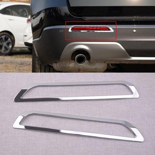1 Pair Left & Right Side ABS Car Chrome Rear Fog Light Lamp Decoration Cover Trim Fit for Ford Explorer 2020 Accessories